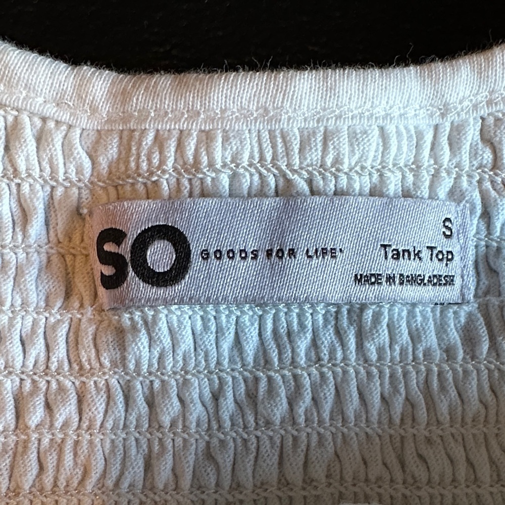SO White Ruffled Tank Top - Picture 5 of 6
